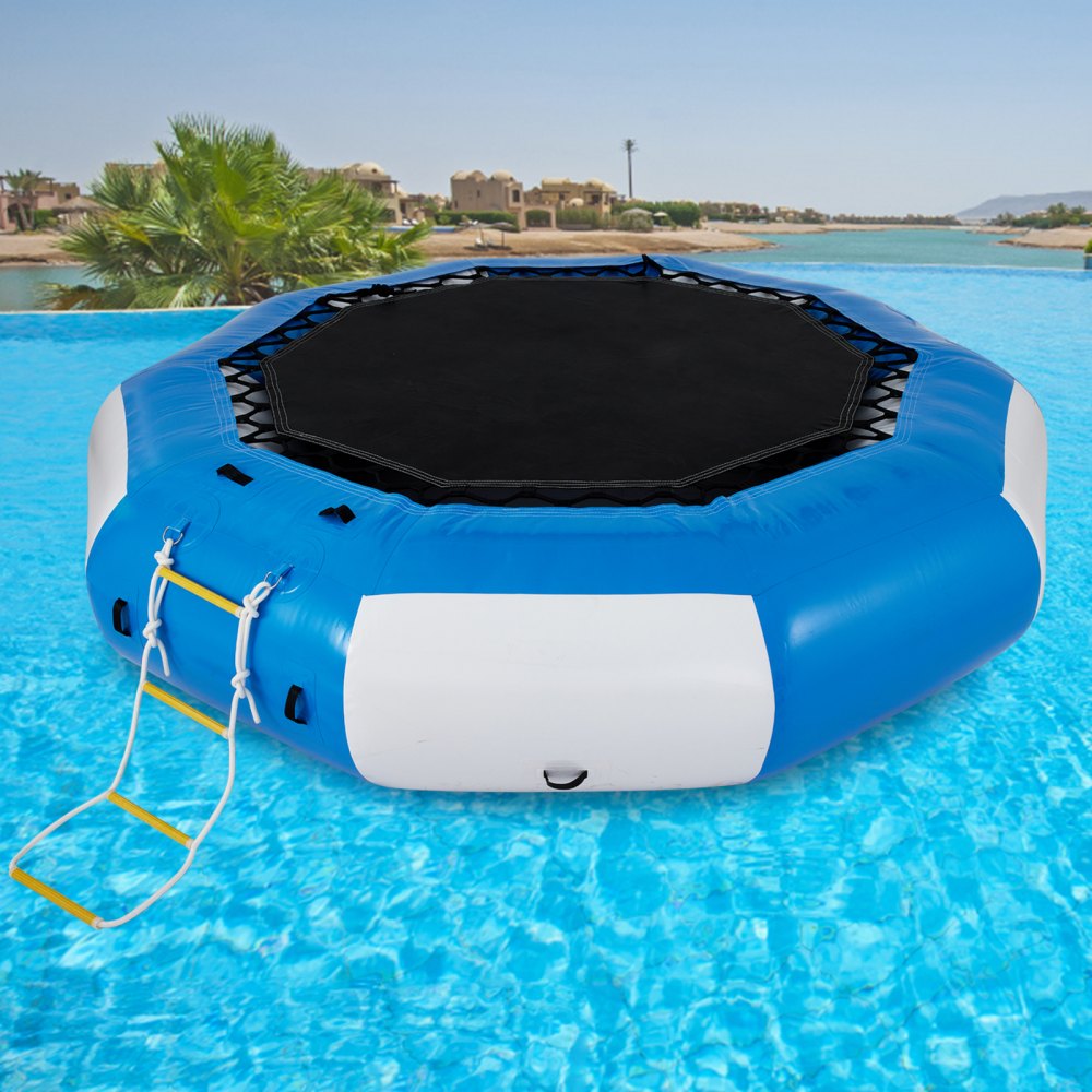 010342499870 - 13ft Inflatable Water Trampoline for Lakes & Ponds