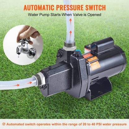 ZX50283 - 1.5 HP Cast Iron Pump for Efficient Water Management