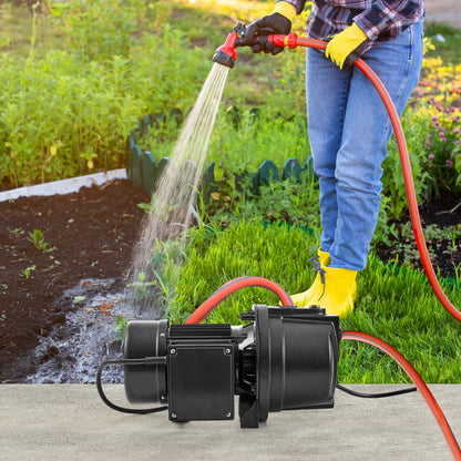ZX11007 - 1HP Cast Iron Jet Pump, 17.6 GPM for Irrigation Tasks