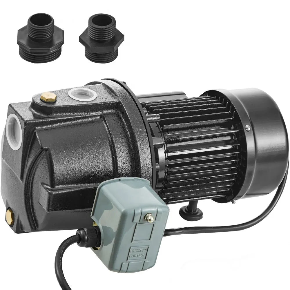 ZX11007 - 1HP Cast Iron Jet Pump, 17.6 GPM for Irrigation Tasks