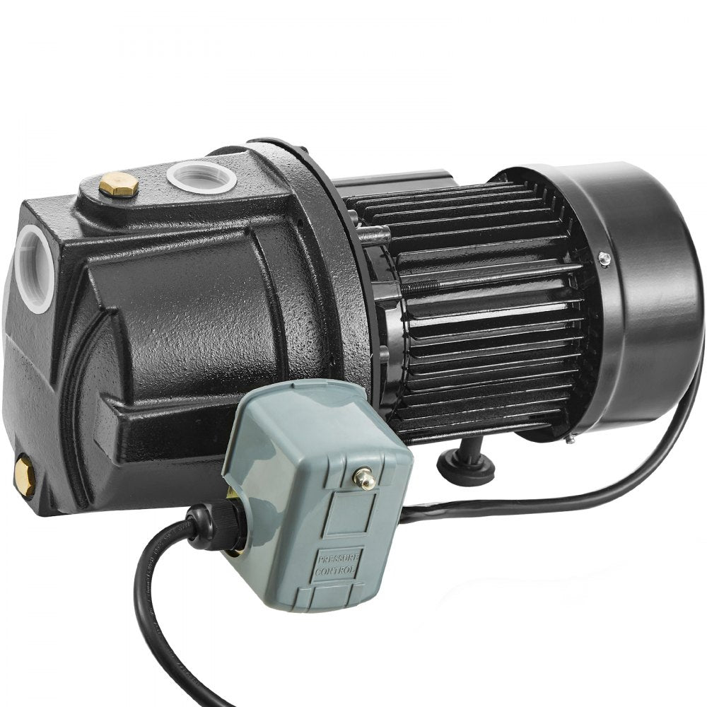 ZX11007 - 1HP Cast Iron Jet Pump, 17.6 GPM for Irrigation Tasks