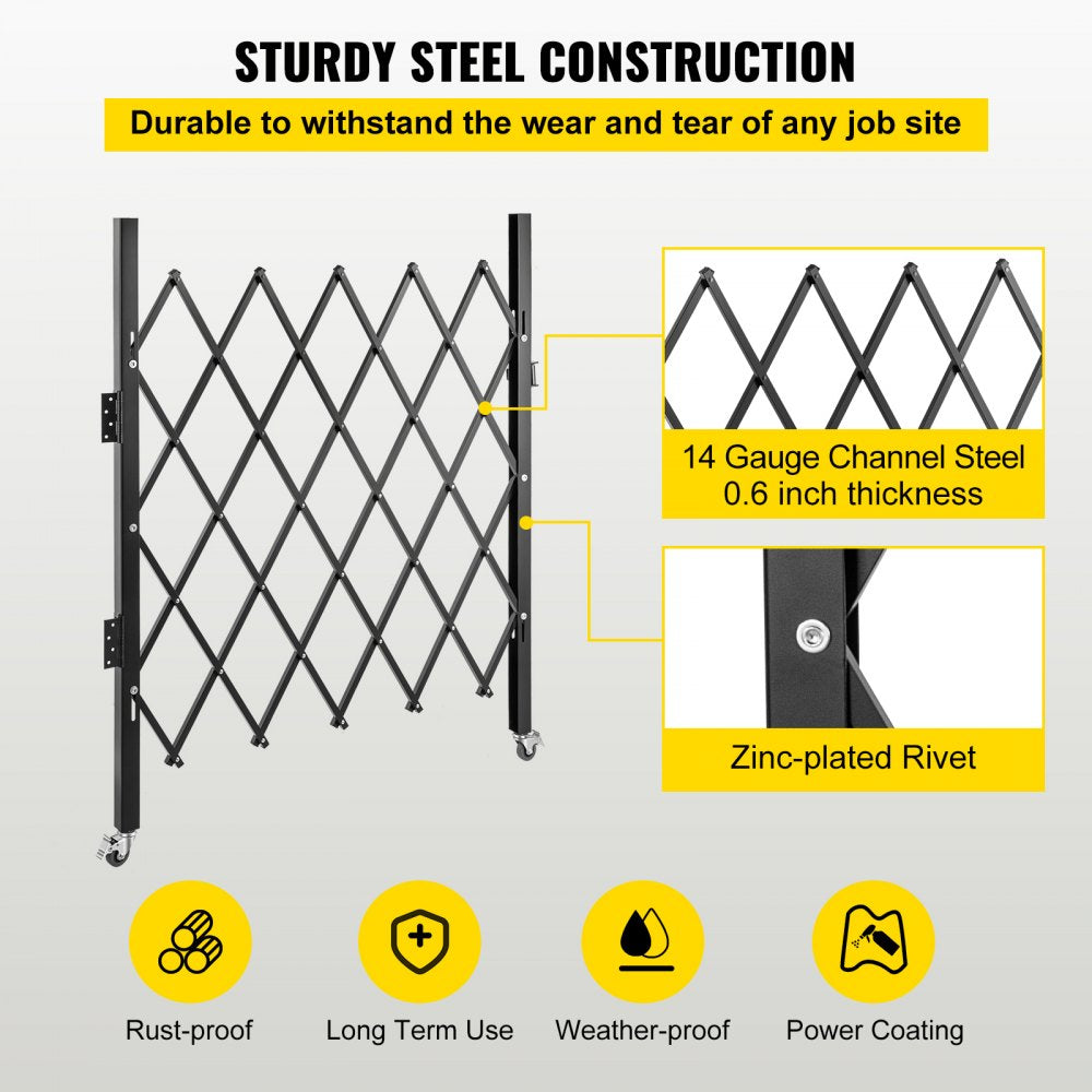 VV-SSFDM-0.91 - Durable Steel Expanding Security Gate for Home & Business