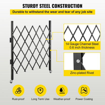 VV-SSFDM-0.91 - Durable Steel Expanding Security Gate for Home & Business