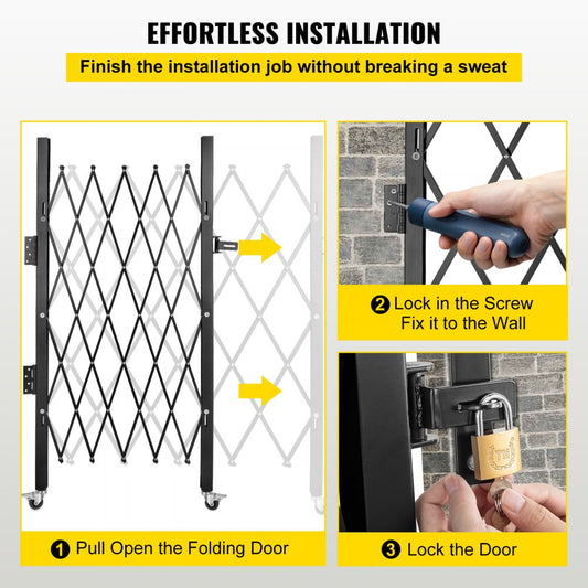VV-SSFDM-0.91 - Durable Steel Expanding Security Gate for Home & Business