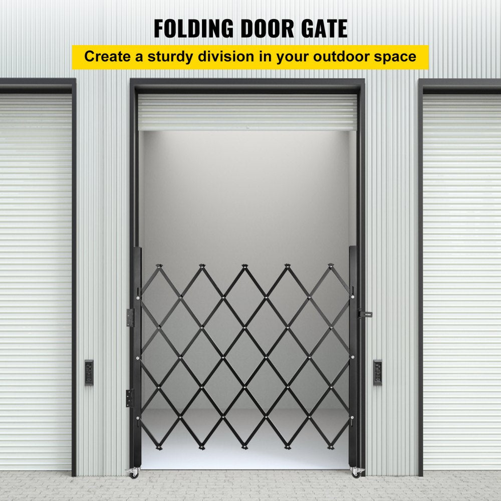 010564616036 - Adjustable 5.9ft Folding Security Gate with Lock