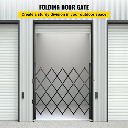 010564616036 - Adjustable 5.9ft Folding Security Gate with Lock