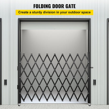 VV-SSFDM-1.22 - 50" High Folding Security Gate, Expands 4" to 75"