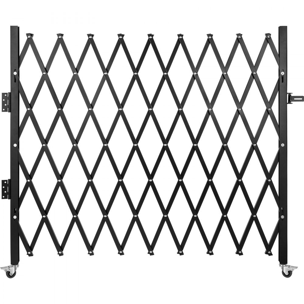 010337451216 - Heavy-Duty 7.1'H x 7.9' Folding Security Gate with Lock