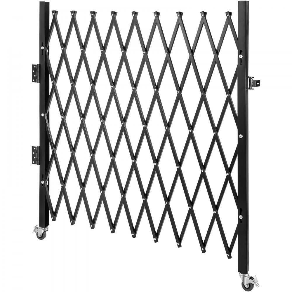 010337451216 - Heavy-Duty 7.1'H x 7.9' Folding Security Gate with Lock