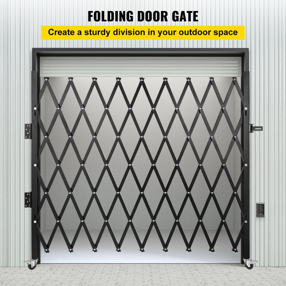 VV-SSFDM-6-1/2HS - Adjustable 0.3' to 7.1' Steel Folding Security Gate