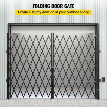 VV-SSFDM-6-1/2H - Adjustable 6.5' Steel Double Folding Security Gate