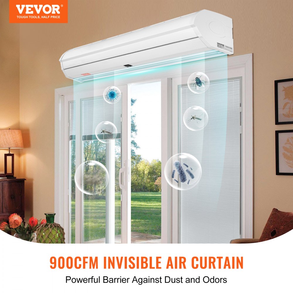 LFM120-900-U - 36" Wall-Mounted Air Curtain with 900 CFM Airflow