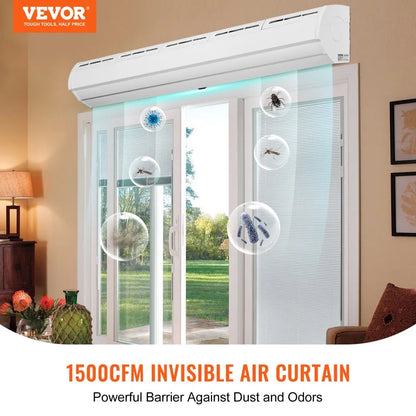LFM120-1500-U - 60" Air Curtain 1500CFM with Dual-Speed Function