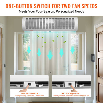 FM150-900-U - 36" Air Curtain with 1200 CFM Airflow for Clean Environments