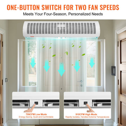 FM150-1200-U - 48" Air Curtain with 1650 CFM for Indoor Comfort