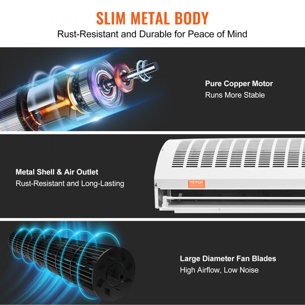 FM150-1500-U - 60" Air Curtain, 2100 CFM, Dual-Speed Operation