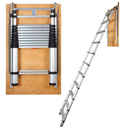 M6 - Automatic 350lb Capacity Aluminum Attic Ladder with Insulated Door