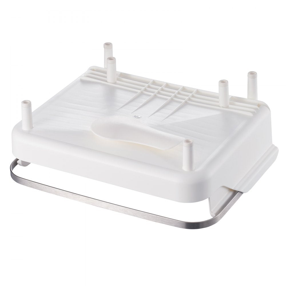 WK810171-3 - Expandable 18.5" VEVOR Stainless Steel Dish Rack with Rotatable Drainboard
