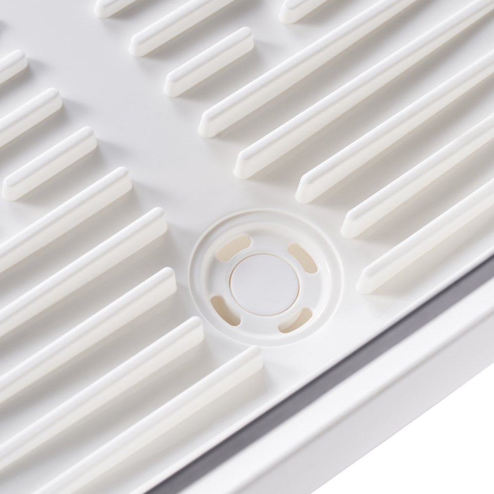 WK810171-3 - Expandable 18.5" VEVOR Stainless Steel Dish Rack with Rotatable Drainboard