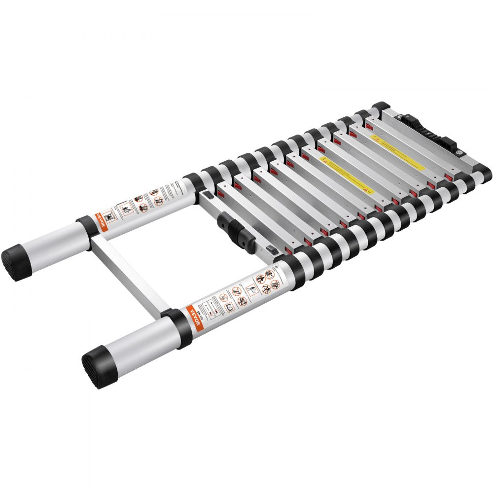 VV-SSLT-12.5 - 12.5 ft Aluminum Telescoping Ladder, 375 lbs Capacity