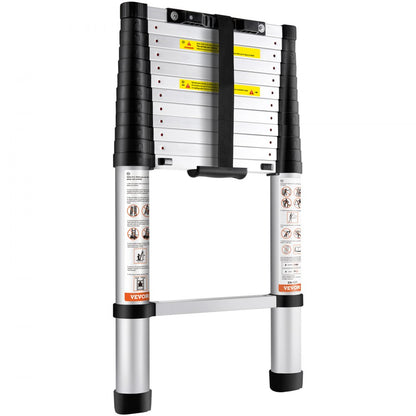 VV-SSLT-12.5 - 12.5 ft Aluminum Telescoping Ladder, 375 lbs Capacity