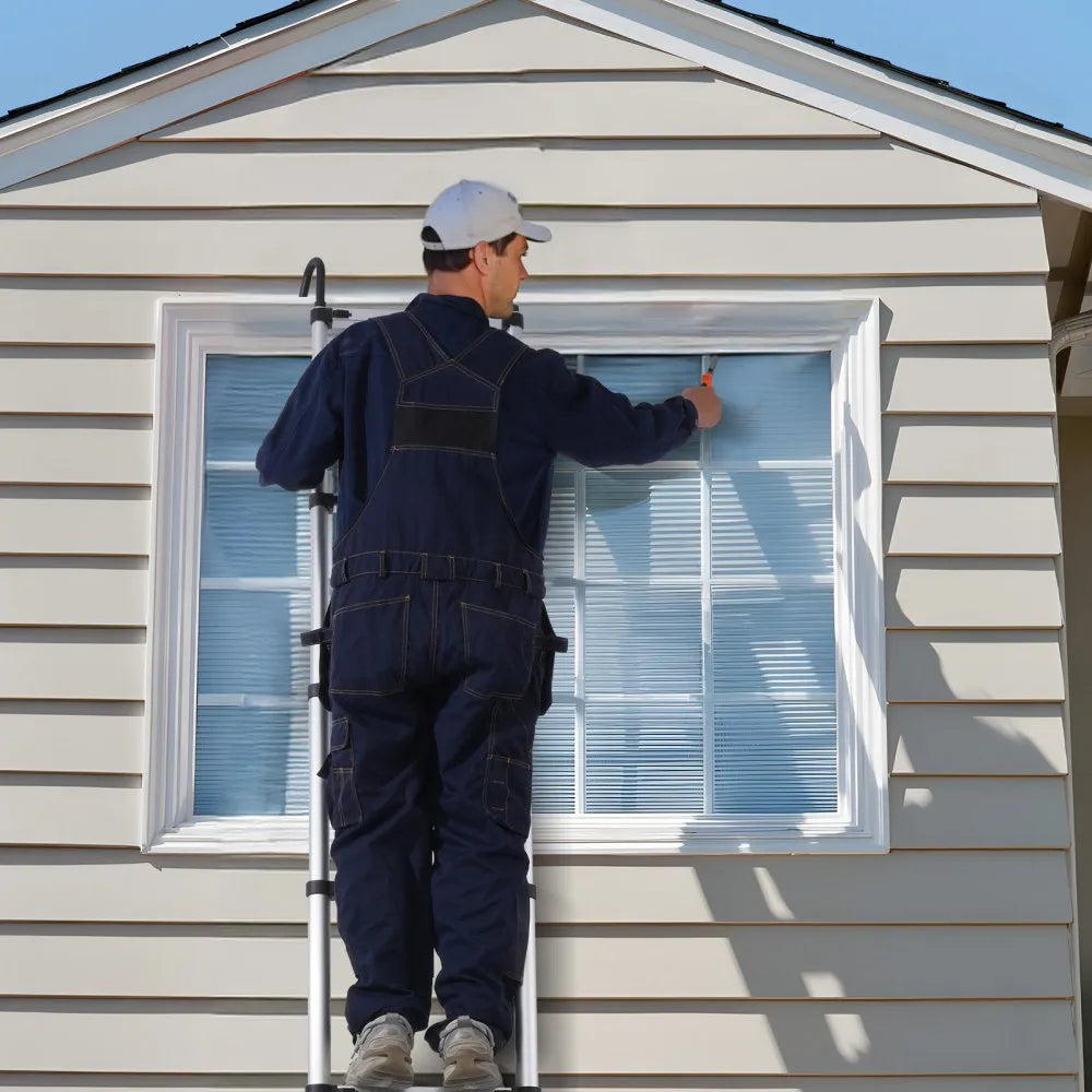 ML-1062P - 20.3FT Aluminum Telescoping Ladder with Non-Slip Support