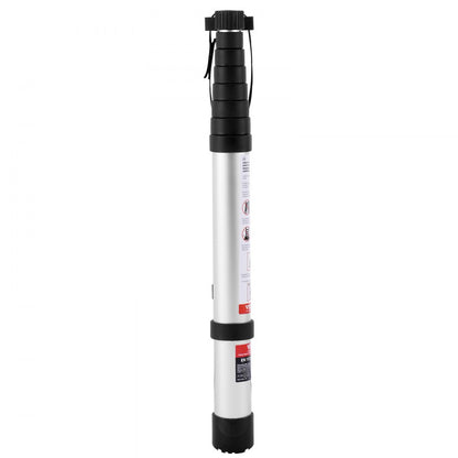 ML-1026PH - 8.5FT Aluminum Telescoping Ladder, 375 LBS Capacity, Non-Slip Tips