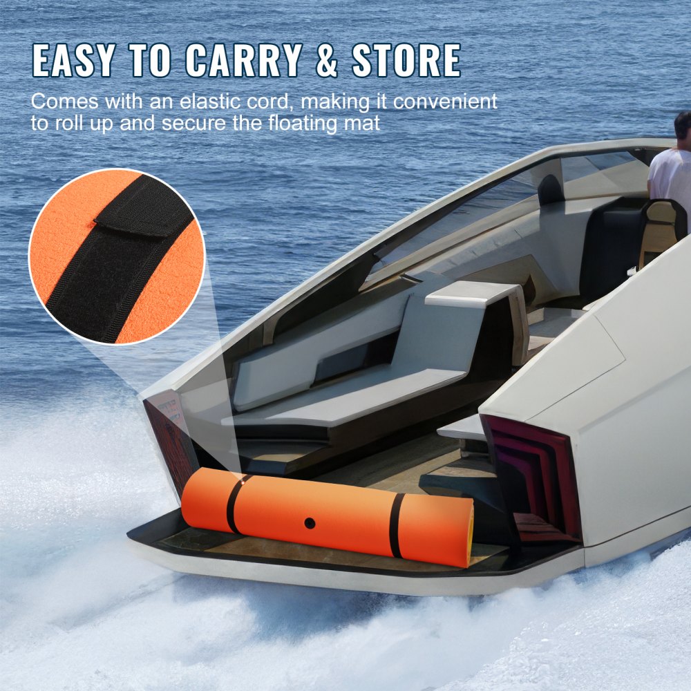 FS-108 - 9x6 ft Durable VEVOR Floating Mat for Lakes & Pools