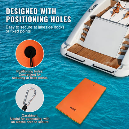 FS-144 - 12x6 FT Lightweight Lily Pad Mat for Lakes & Pools