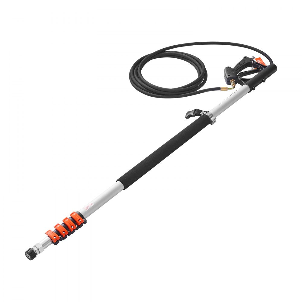 QD-SSG02 - 21 ft Lightweight Telescoping Pressure Washer Wand with 7 Nozzles