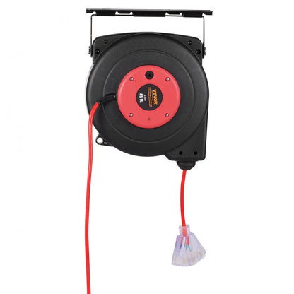 ZX-ZD150 - 45FT Retractable Extension Cord Reel with Safety Cut-Off