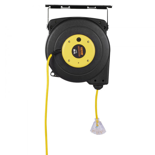 ZX-ZD150 - 50FT Retractable Extension Cord Reel with 13A Circuit Breaker
