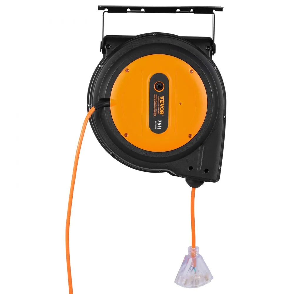 ZX-ZD200 - 75FT Outdoor Retractable Cord Reel with 13A Breaker