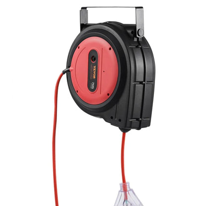 ZX-ZD200 - 75FT Retractable Extension Cord Reel with 13A Safety Feature