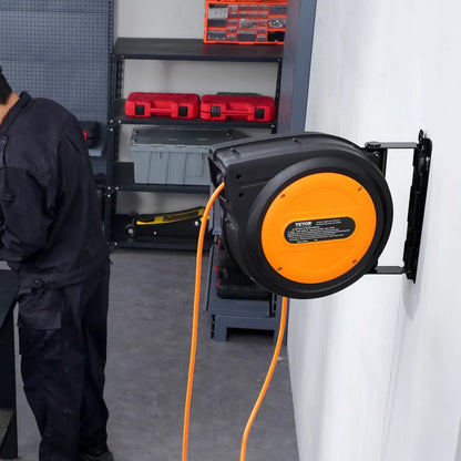 ZX-ZD200 - 80FT Retractable Cord Reel with 15A Circuit Breaker