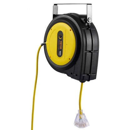 ZX-ZD200 - 80FT Retractable Extension Cord Reel with 15A Breaker