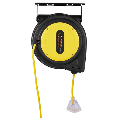 ZX-ZD200 - 80FT Retractable Extension Cord Reel with 15A Breaker