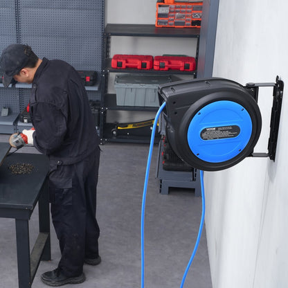 ZX-ZD200 - 80FT Outdoor Safe Retractable Cord Reel with 15A Breaker