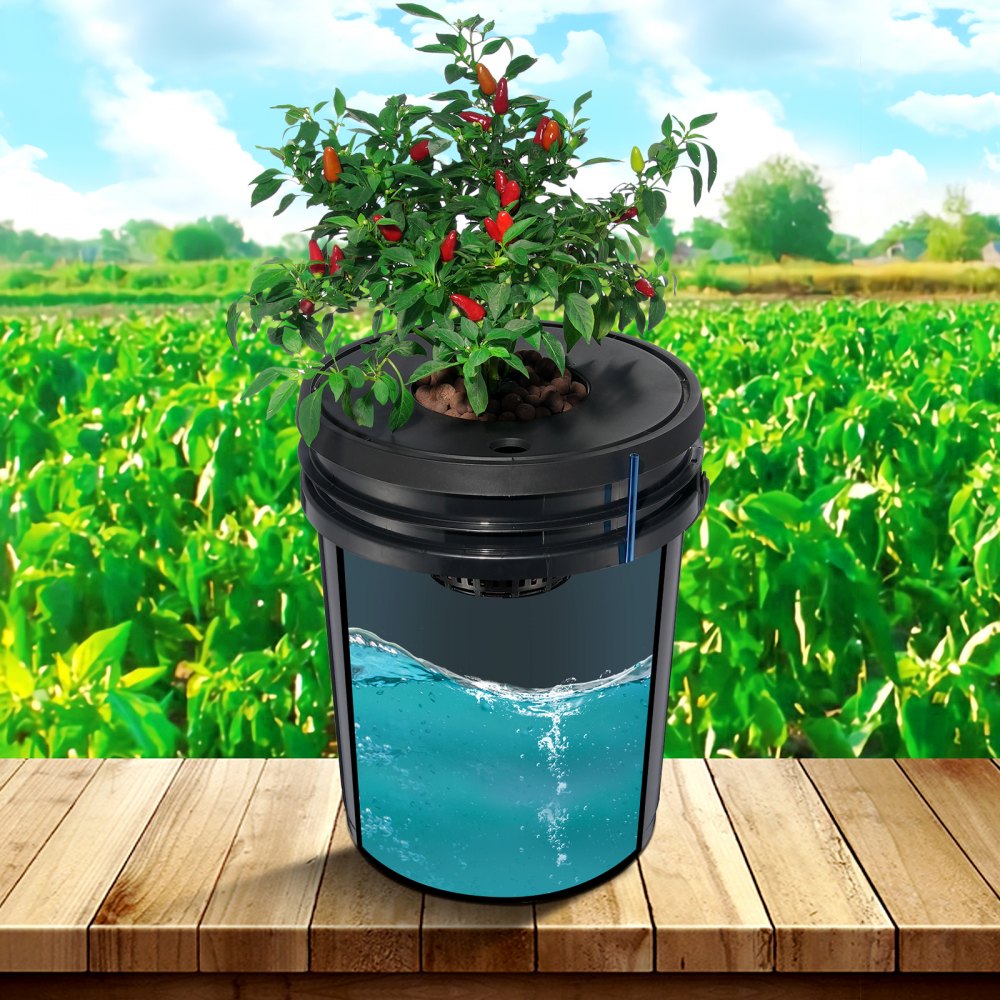 V-4US - 5 Gallon Hydroponic System with 4 Buckets & Air Pump