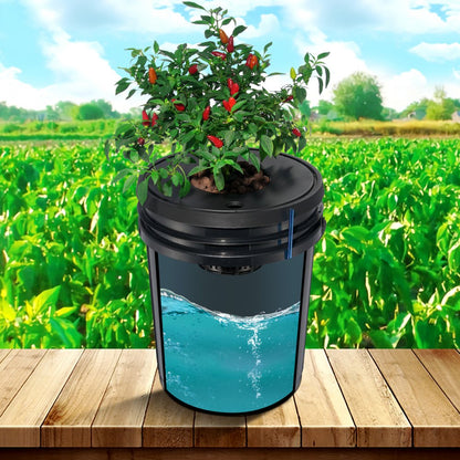 V-4US - 5 Gallon Hydroponic System with 4 Buckets & Air Pump