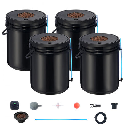 V-4US - 5 Gallon Hydroponic System with 4 Buckets & Air Pump