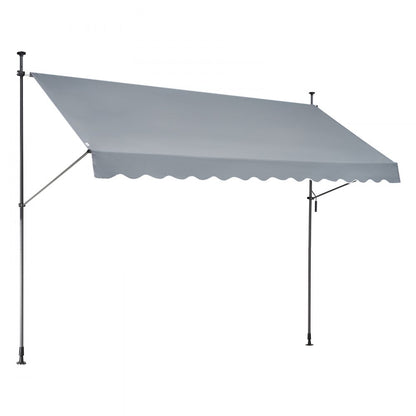 SDA350120-1 - UV-Resistant Retractable Patio Awning with Adjustable Crank Handle