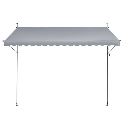 SDA400120-1 – Durable Retractable Patio Awning with UV Protection & Adjustable Height