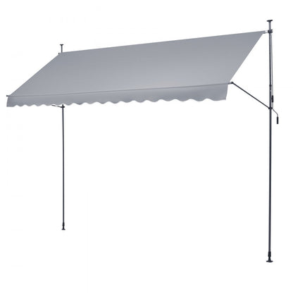 SDA400120-1 – Durable Retractable Patio Awning with UV Protection & Adjustable Height