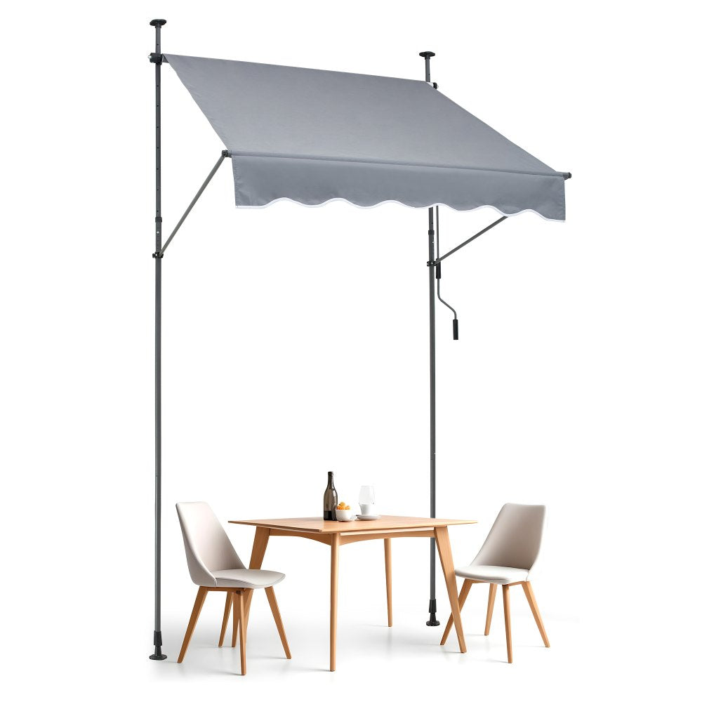 SDA150120-1 - UV80+ Waterproof Retractable Patio Awning with Adjustable Height