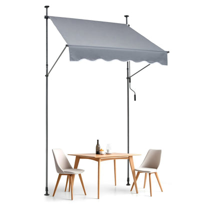 SDA150120-1 - UV80+ Waterproof Retractable Patio Awning with Adjustable Height
