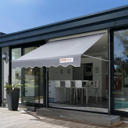SDA200120 - 78" x 47" VEVOR Manual Retractable Awning for Outdoor Privacy