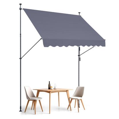 SDA250120-1 - UV81+ Waterproof Retractable Patio Awning with Crank Handle