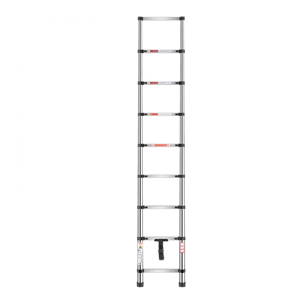 MF-STL260 - 8.5ft Steel Telescoping Ladder with Comfort Steps, 330lbs Capacity