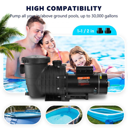 VVPS215BUS - 1.5HP Stainless Steel Pool Pump for All Pools